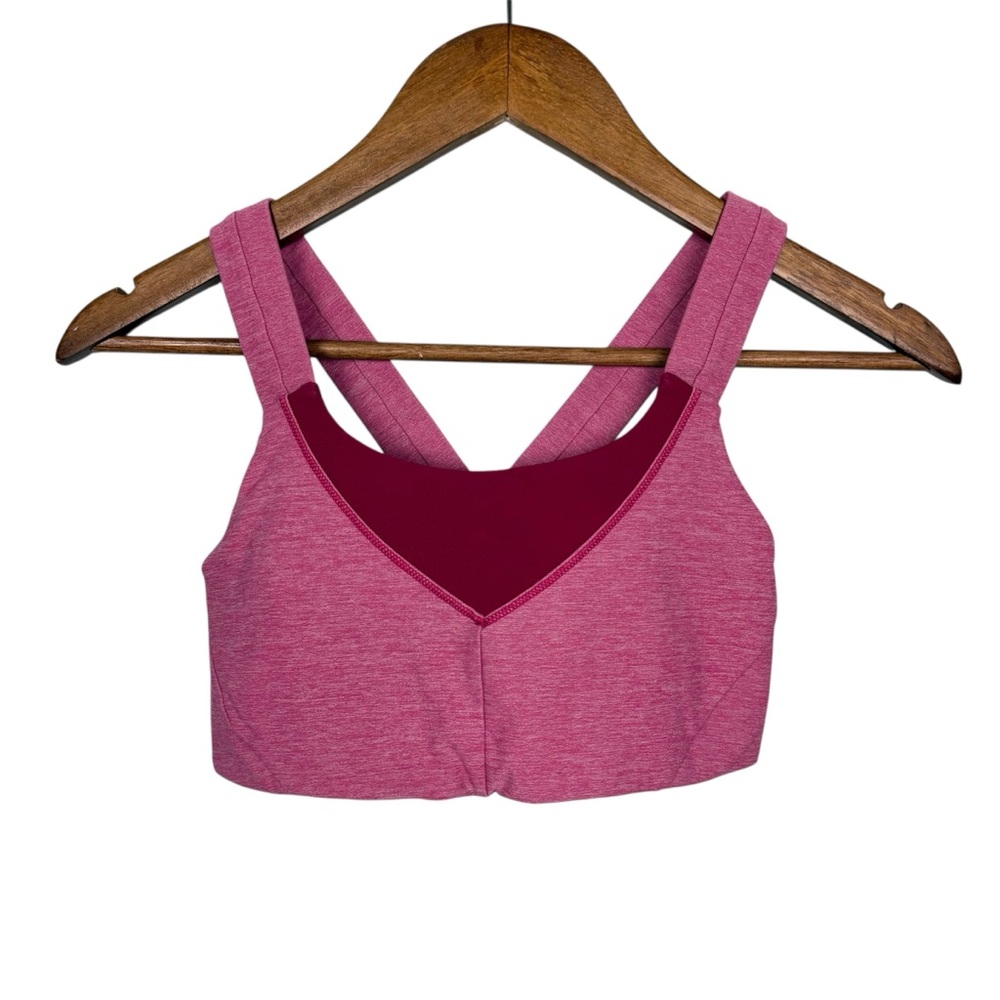 Lululemon Pink Cross-back Sports Bra